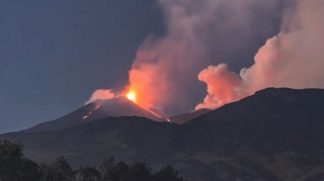 Cerraron un aeropuerto de Italia por la erupción del volcán Etna - Foto Il Sicilia