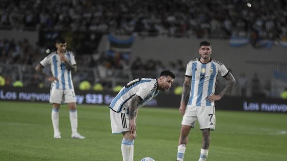 Argentina enfrentó a Panamá en un amistoso internacional disputado en la cancha de River de Buenos Aires. El cotejo sirvió de festejo para la obtención de la Copa del Mundo en Qatar 2022. (Federico López Claro)