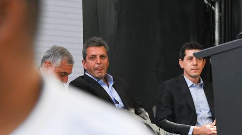 Sergio Massa en el Desayuno de la Coviar. Foto: Mariana Villa/ Los Andes