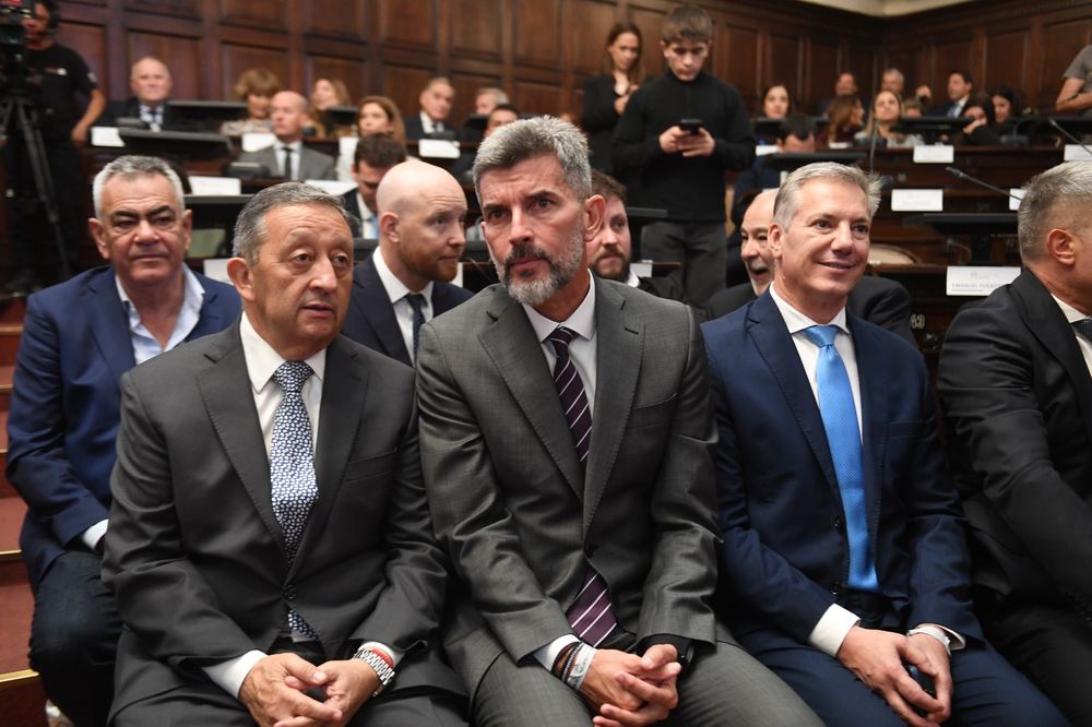 Los intendentes Celso Jaque (Malarg&uuml;e), Ulpiano Suarez (Capital) y Alejandro Molero (General Alvear).&nbsp;&nbsp;