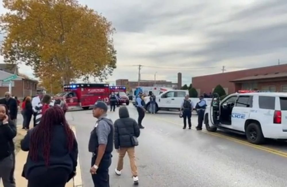 El bolso del estudiante de 6 años fue registrado por un miembro del personal de la escuela. No se encontró ningún arma en él. Foto: Gentileza Sky News
