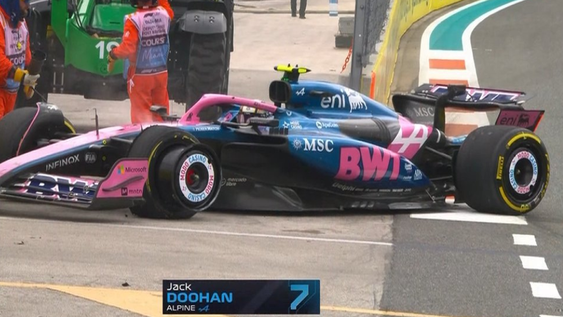 Jack Doohan abandonó en el GP de Miami de la Fórmula 1