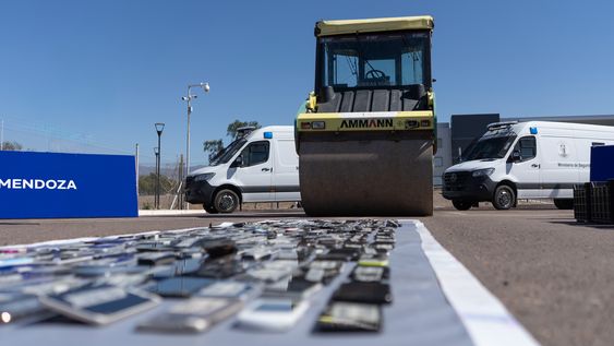 En 2025 destruyeron más de 5.000 celulares incautados en las cárceles de Mendoza