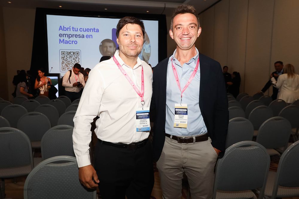 Eduardo Stradella junto a Nicolás Suraci. 