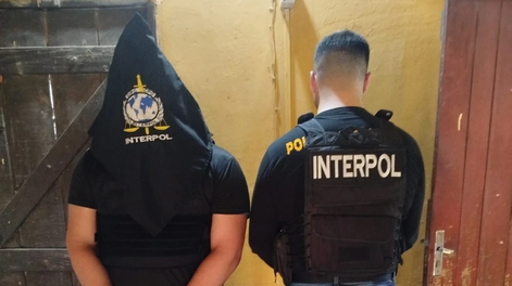 El ciudadano argentino fue detenido en&nbsp; Nanawa, Paraguay, por presunto tráfico de fentanilo y cocaína.&nbsp; Foto: Policía Nacional / Interpol Paraguay