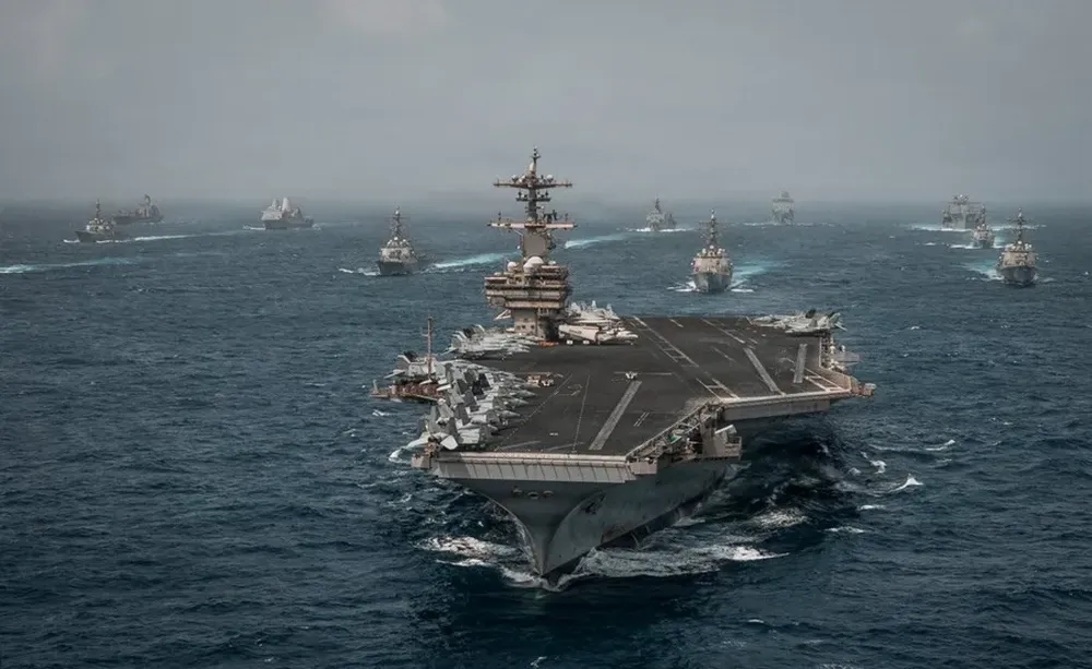 Buques de guerra de la Armada de Estados Unidos desplegados en Medio Oriente por el conflicto con Irán