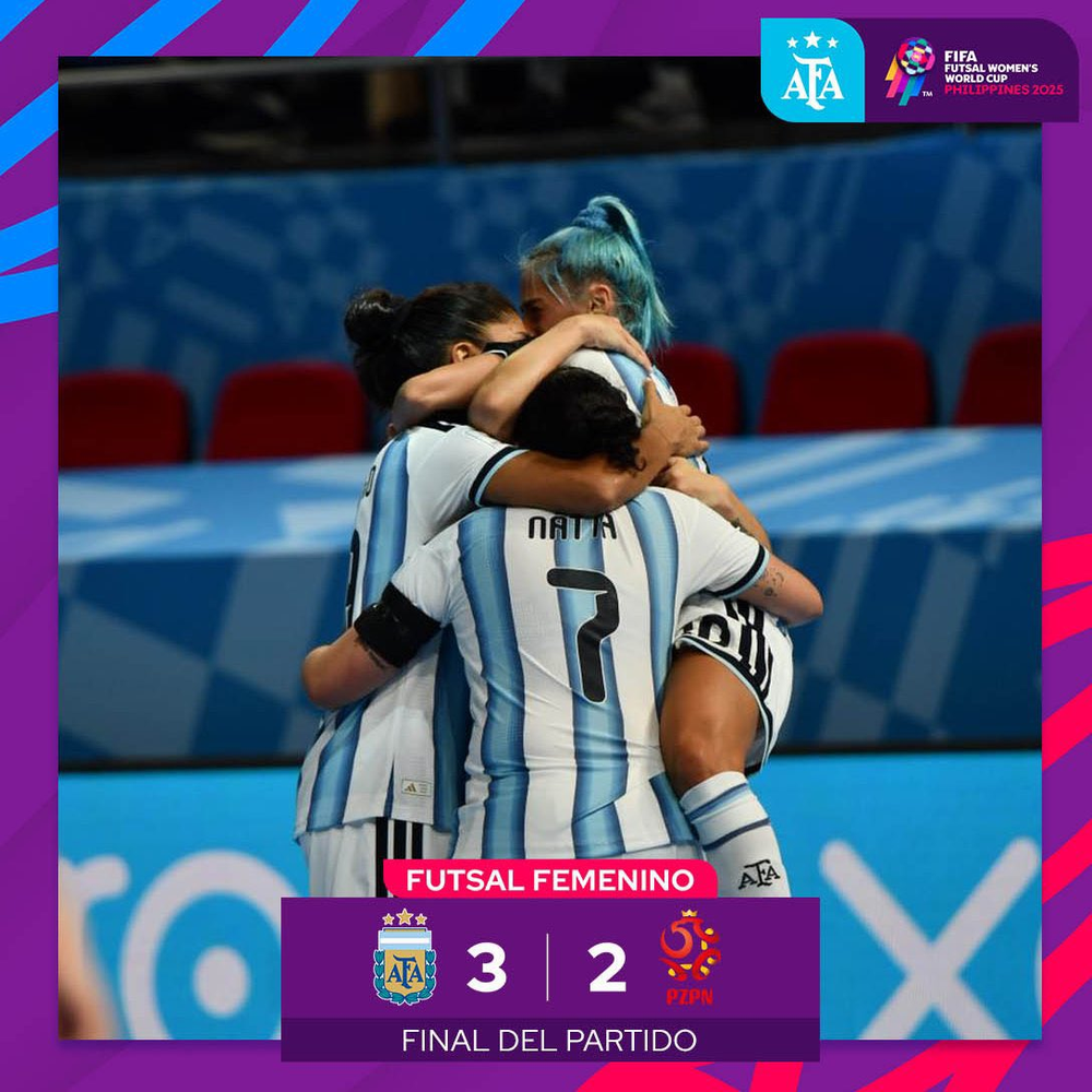 MUNDIAL DE FUTSAL FEMENINO. La Selecci&oacute;n Argentina derrot&oacute; por 3-2 a Polonia.&nbsp;