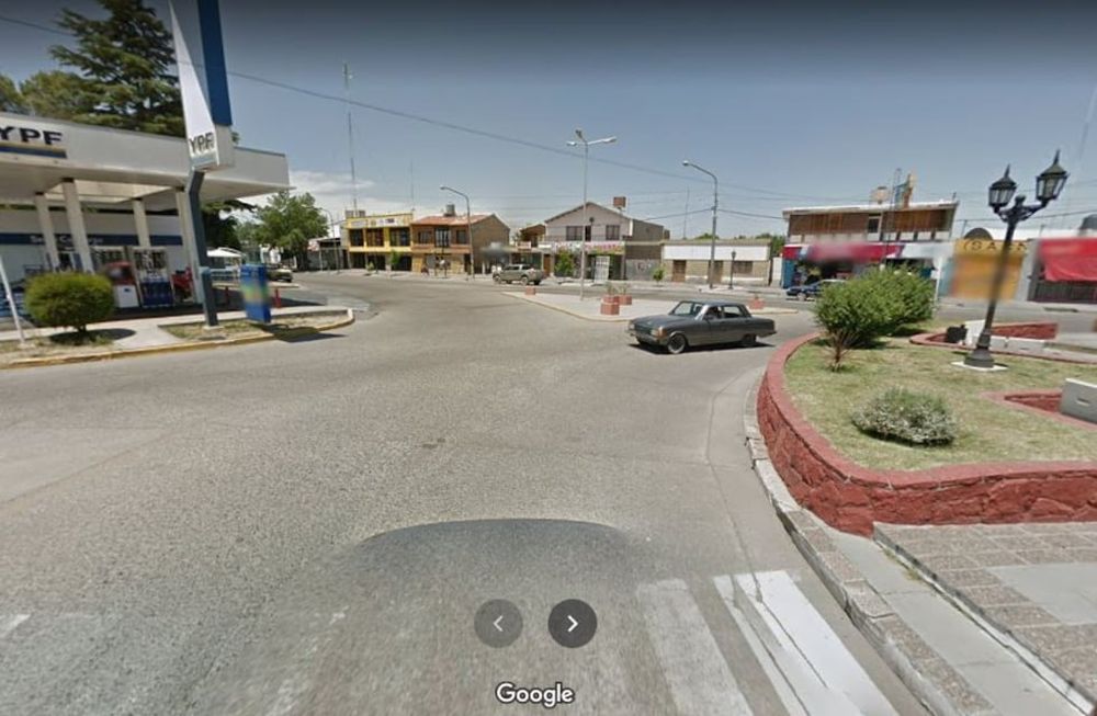 Rotonda de Tupungato, donde se cobró una vida en esta madrugada del domingo. /Captura de imagen de Google Maps.