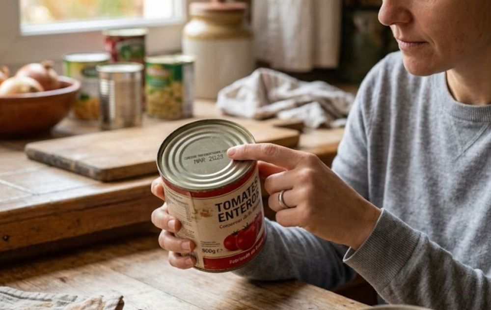 Una comida enlatada por mucho tiempo puede provocar botulismo o una intoxicación alimentaria más grave si se conserva mal.