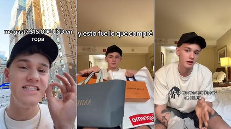Tiktoker argentino se volvió viral tras publicar un video donde muestra cómo gastó 15 mil dólares en Nueva York.