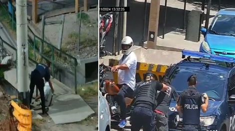 Los Andes | La Policía detuvo a cuatro delincuentes tras el rápido accionar del CEO y el lector de patentes / Captura de video
