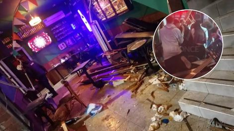 Festejaban en un bar de Paraná y se derrumbó el piso mientras cantaban el feliz cumpleaños: hay 15 heridos.