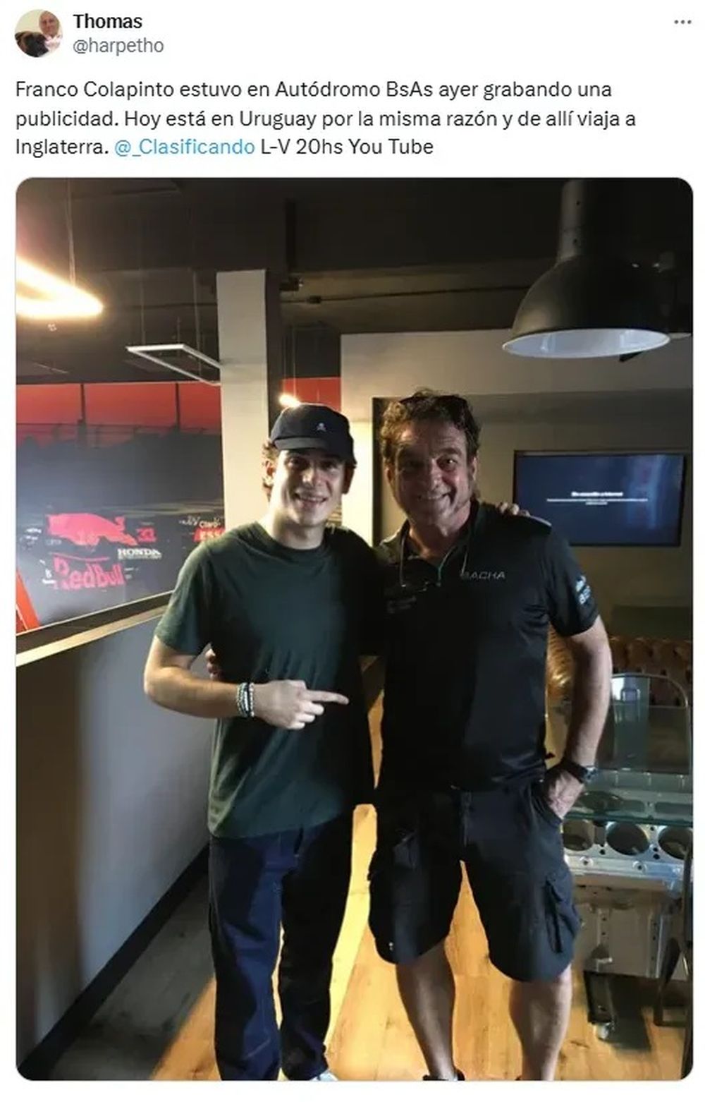 Franco Colapinto no pudo correr en el Autódromo de Buenos Aires