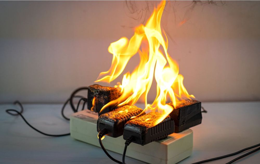 La combinación de sobrecarga en alargadores y zapatillas son los principales síntomas que los bomberos encuentran.