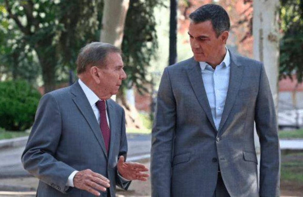González Urrutia con Pedro Sánchez, el presidente de España