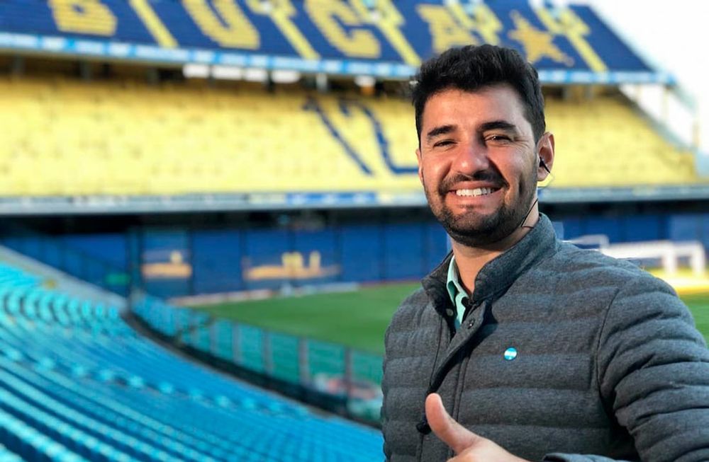 Tato Aguilera cubre la actualidad de Boca en TyC Sports. / Los Andes