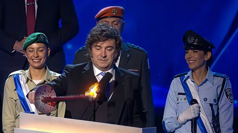 Milei participó de los actos del Día de la Independencia en Israel&nbsp;
