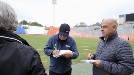 Mundial SUB20, inspección del Malvinas Argentinas.