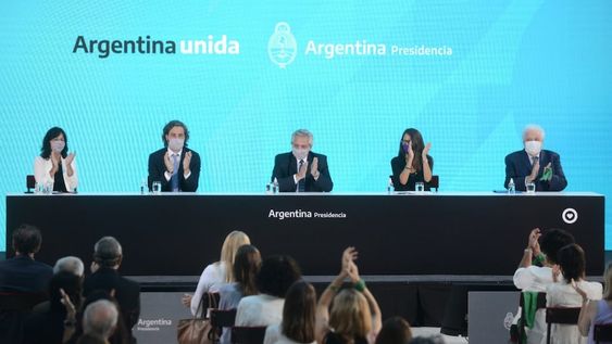 Alberto Fernández promulgó la ley de Interrupción Voluntaria del Embarazo (IVE) en un acto desde la Casa Rosada. Foto: Gentileza.