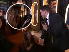 los memes de la caida de momi giardina en la alfombra roja de los martin fierro 2025