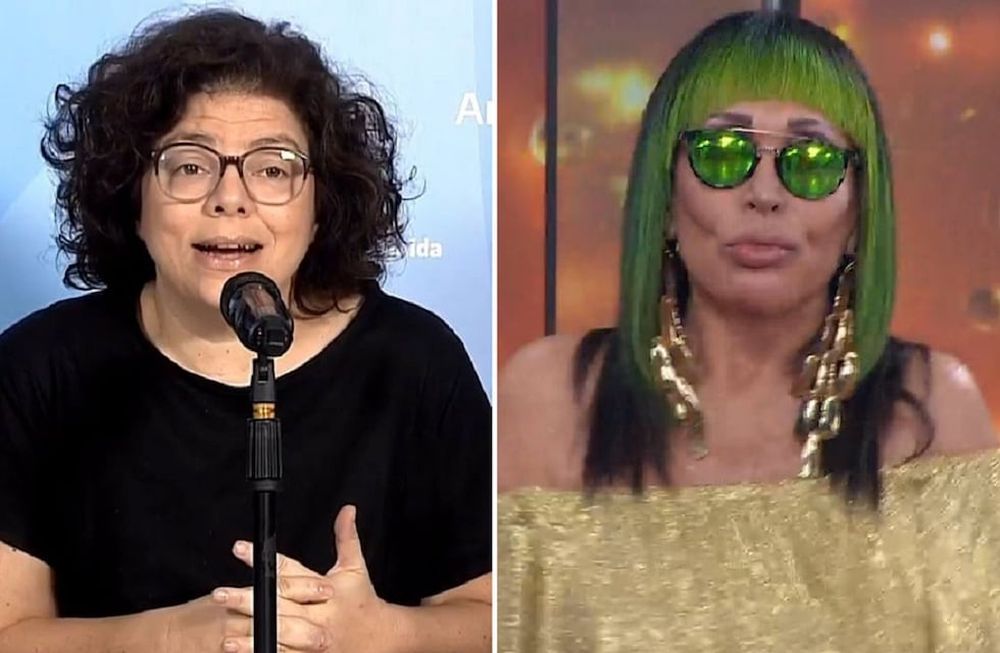 Carla Vizzotti y Moria Casán