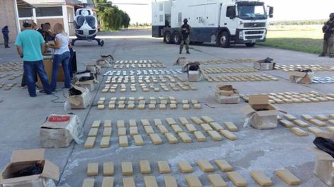 Los Andes | La droga decomisada durante el operativo Vendimia, en 2018. | Foto: archivo