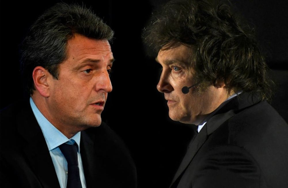 Sergio Massa y Javier Milei