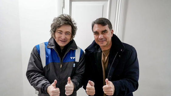 Javier Milei viajará a Brasil para respaldar la candidatura de Flavio Bolsonaro