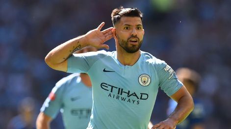 El Kun Agüero marcó su gol 201 con la camiseta del City, campeón del Community Shield