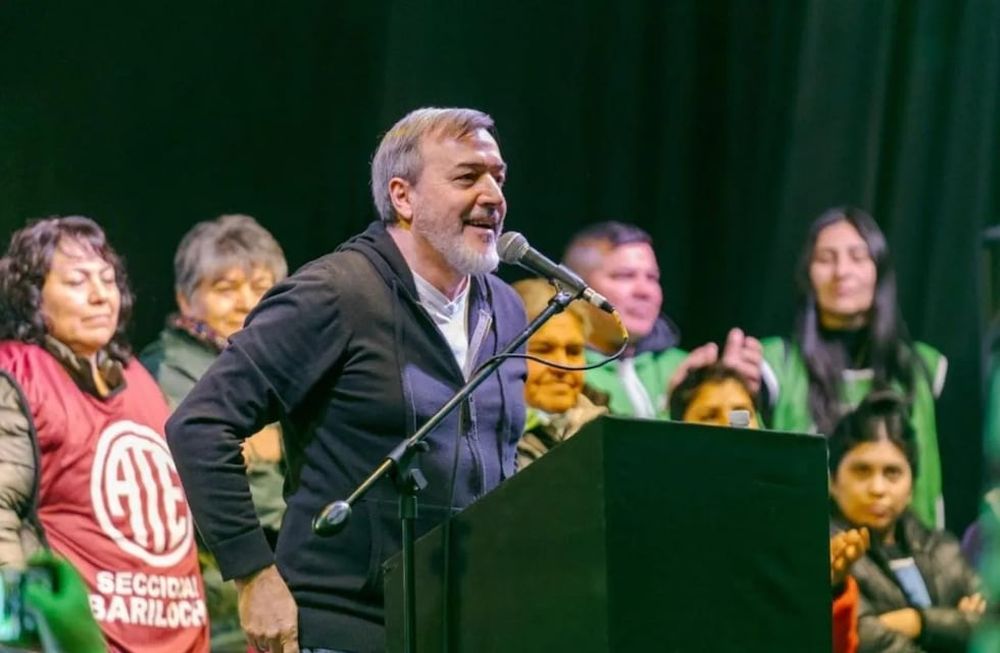 Rodolfo Aguiar,  secretario general nacional de la Asociación Trabajadores del Estado (ATE).