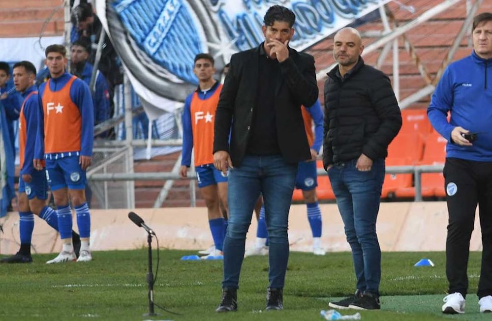 Futbol Liga Profesional, Godoy Cruz Antonio Tomba vs. Defensa y Justicia en el estadio Malvinas Argentinas. Gomez y Orsi, la dupla técnica de Godoy CruzFoto: José Gutierrez / Los Andes