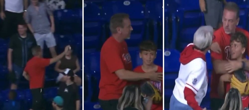 Béisbol: una fanática obligó a un niño a entregar la pelota que su padre había atrapado y regalado