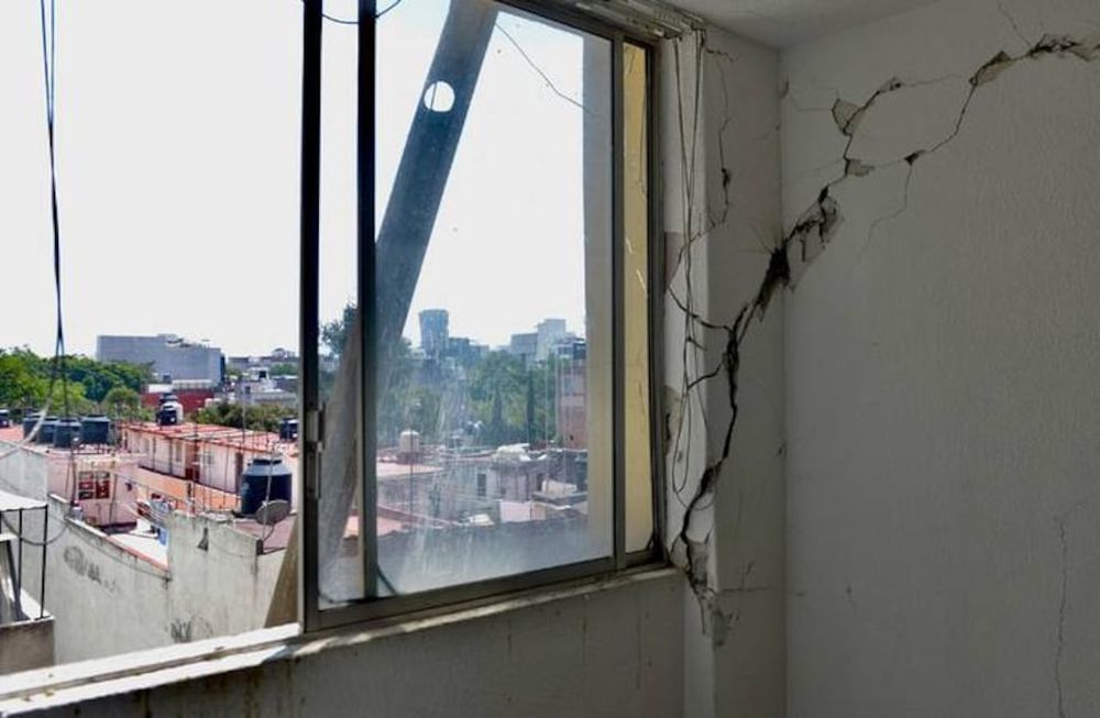 Daños provocados por un sismo en construcciones. (Imagen ilustrativa).