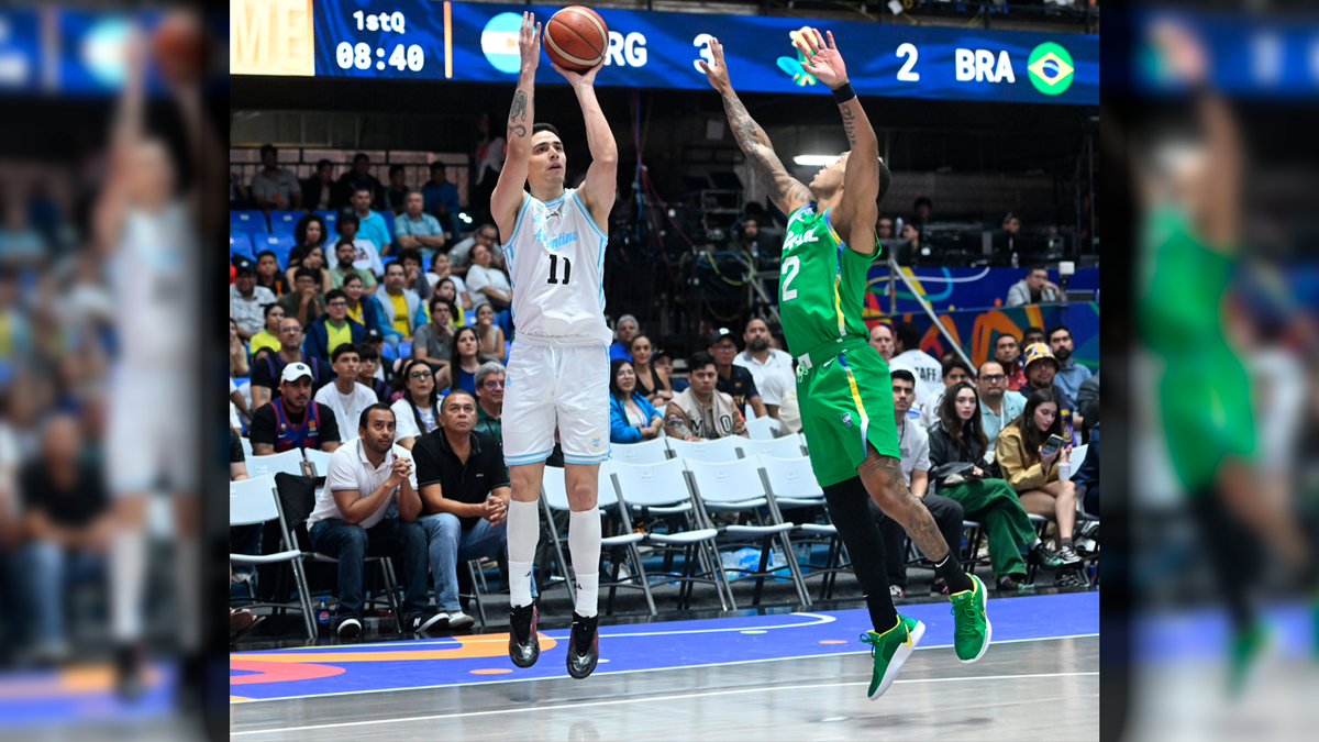 AmeriCup: la selección argentina de básquet perdió el clásico con Brasil