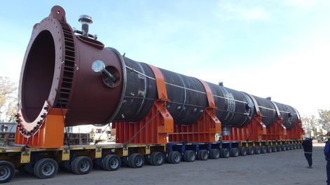 El reactor de Impsa que irá a la refinería de YPF