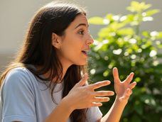 que significa mover mucho las manos al hablar, segun la psicologia