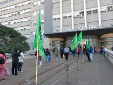 Paro de ATE en el hospital Central. (Imagen ilustrativa) 
