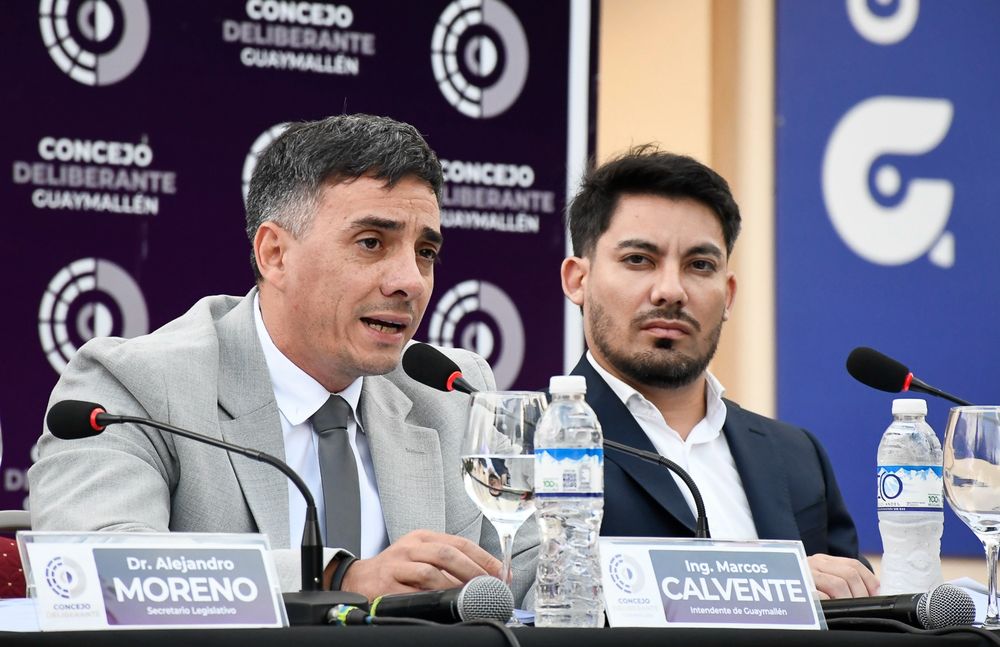 El intendente de Guaymallén, Marcos Calvente, en la apertura de sesiones del Concejo Deliberante El intendente de Guaymallén, Marcos Calvente, en la apertura de sesiones del Concejo Deliberante