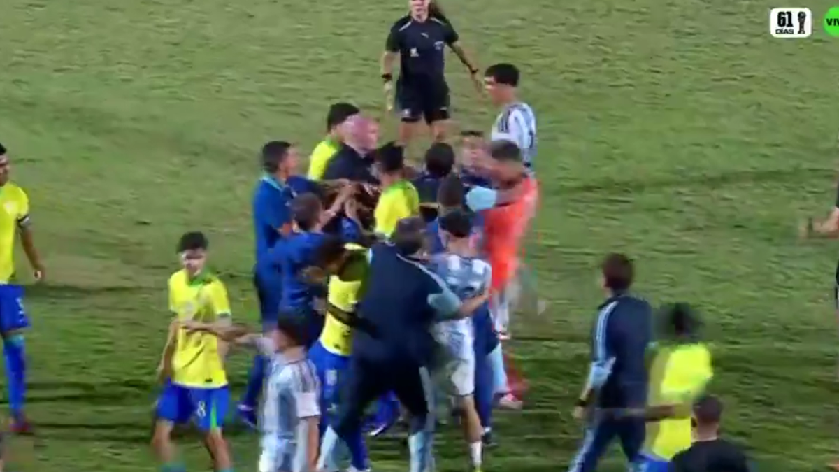 Escándalo en el Sudamericano Sub-17: Argentina cayó ante Brasil en un clásico marcado por piñas y denuncias de racismo
