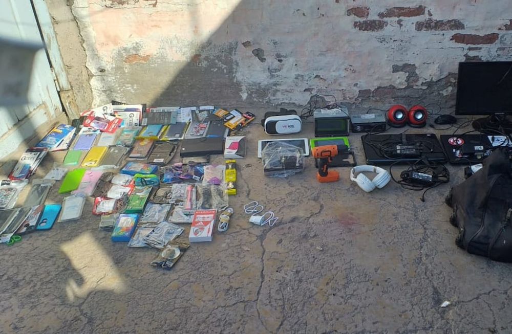 Los elementos robados fueron recuperados. /Gentileza: ministerio de Seguridad.