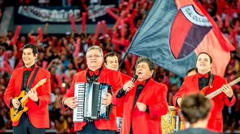 Los Palmeras durante la gran final de la Copa Sudamericana 2019. / Gentileza.