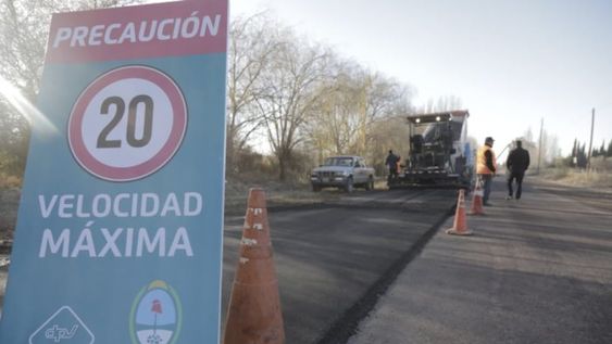 Vialidad renueva la Ruta Provincial 150 de San Rafael que une la ciudad con General Alvear y con Malargüe