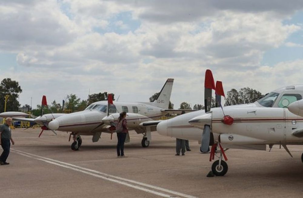 Aviones de la lucha antigranizo que la provincia le cedió en comodato a la comuna de General Alvear.