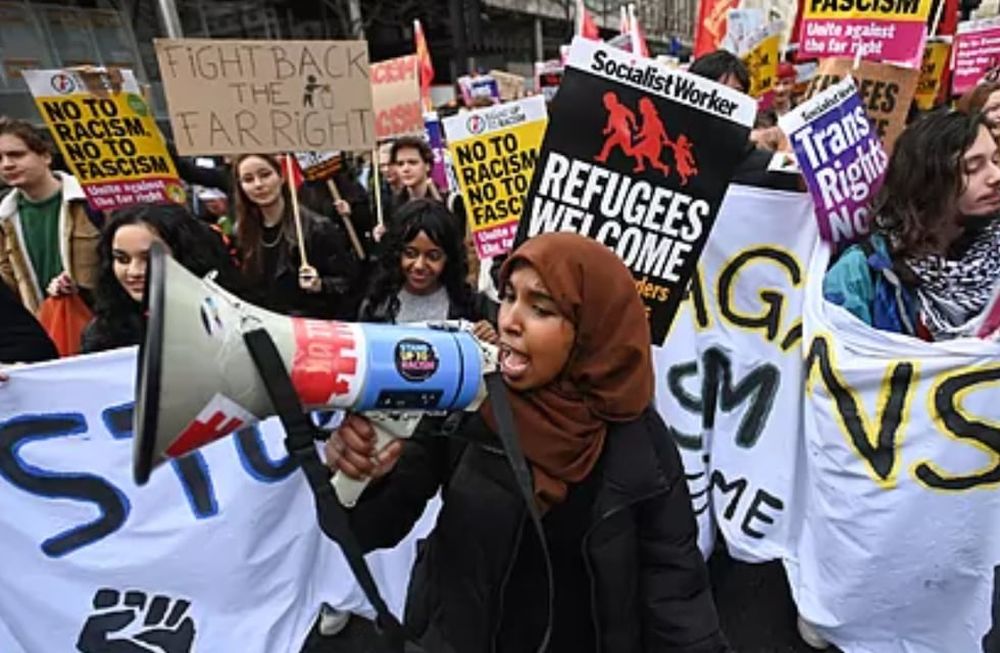 Movilización en marzo de este año en Reino Unido en contra de la Ley de Inmigración. Foto: Gentileza EFE