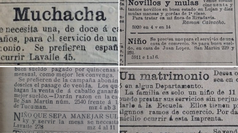Se precisa niño con buenas recomendaciones: los impactantes avisos clasificados de hace un siglo que reabren el debate actual.