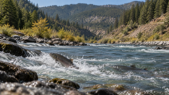en 2024, la mayor eliminacion de represas del mundo reabrio 640 km de habitat: en 2 anos, los salmones recuperaron el 88%