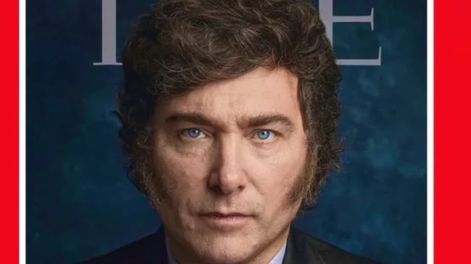 Los Andes | Seleccionan a alguien que en el momento es muy interesante para el mundo, en este caso fue más que nada por el experimento que está haciendo en Argentina, explicó la comunicadora sobre la elección de Milei para la portada de Time. Foto: Time.