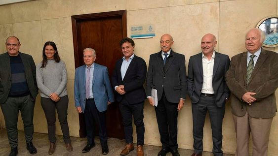 Los jueces de Suprema Corte de Justicia de  Mendoza: Mario Adaro, Teresa Day, Julio Gómez, Omar Palermo, José Valerio, Dalmiro Garay  y Pedro Llorente.