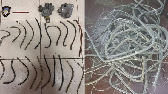 Las Heras: tres detenidos luego de robar cables y piezas de los gabinetes de gas
