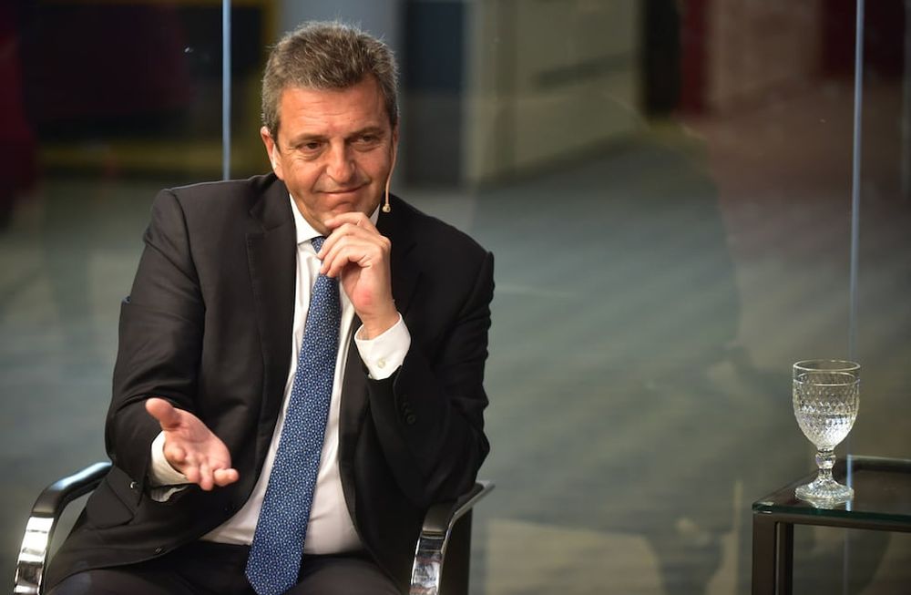 Sergio Massa en el programa Voz y Voto.  (Nicolás Bravo / La Voz)